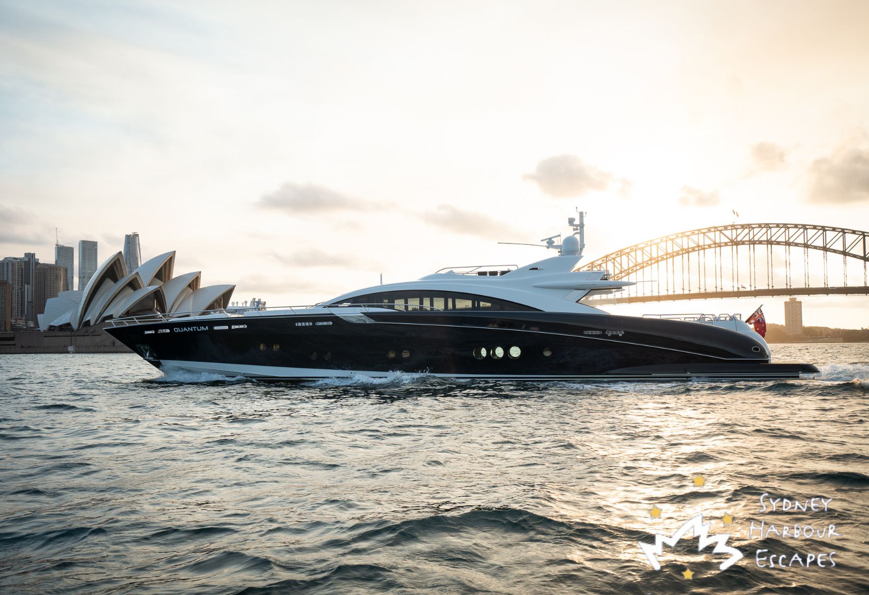 QUANTUM 120' Warren Superyacht Australia Day Boat Hire